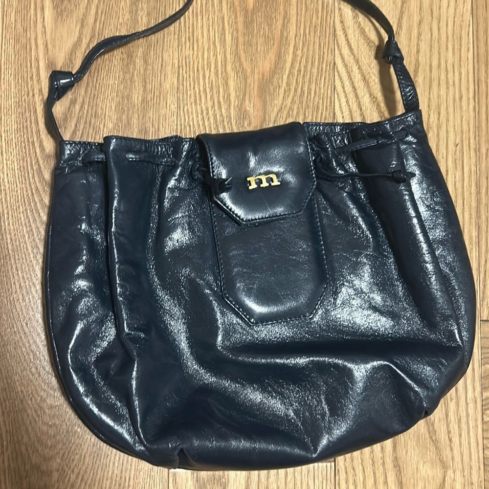 Vintage Women's Madras Leather Shoulder Bag Purse made in Italy SOLD